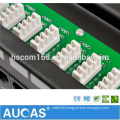 25 port circuit board shielded voice patch panel /RJ11 telephone voice wiring block /110 dual IDC 100 pair cable management